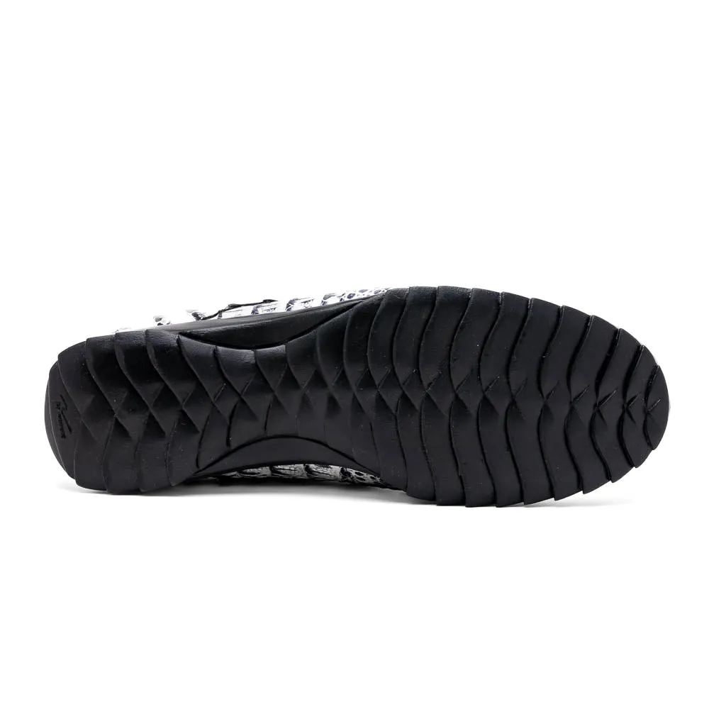 Marco Di Milano Kratos Newspaper Caiman Crocodile Sneakers