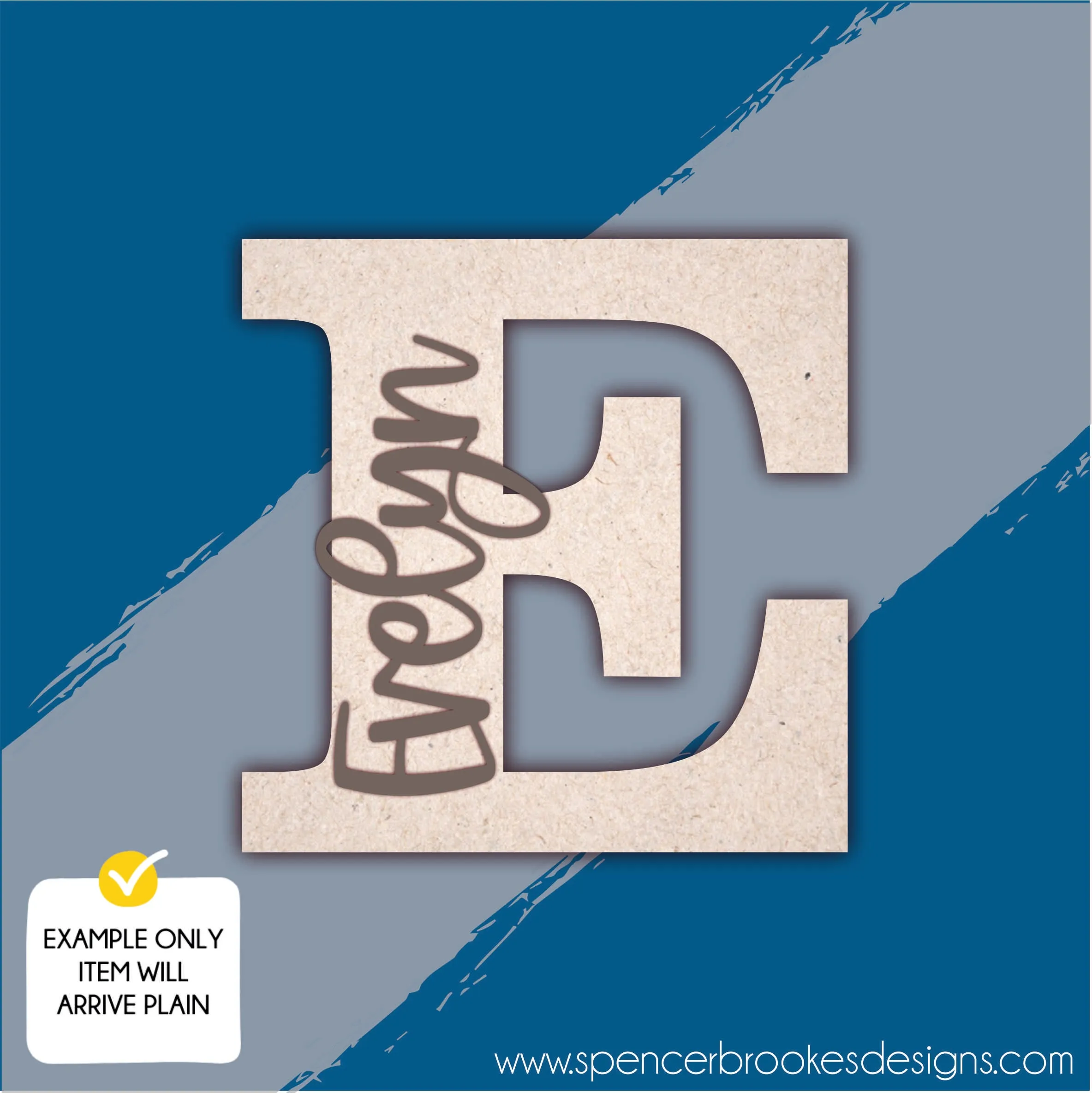 MDF Layered Letter and Name