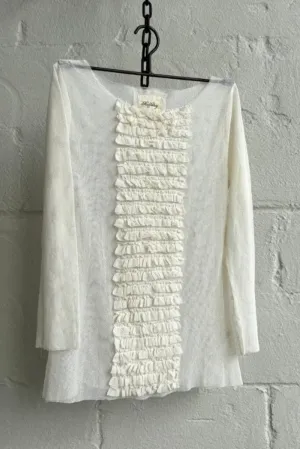 MEG BY DESIGN ROWENA TOP CREAM