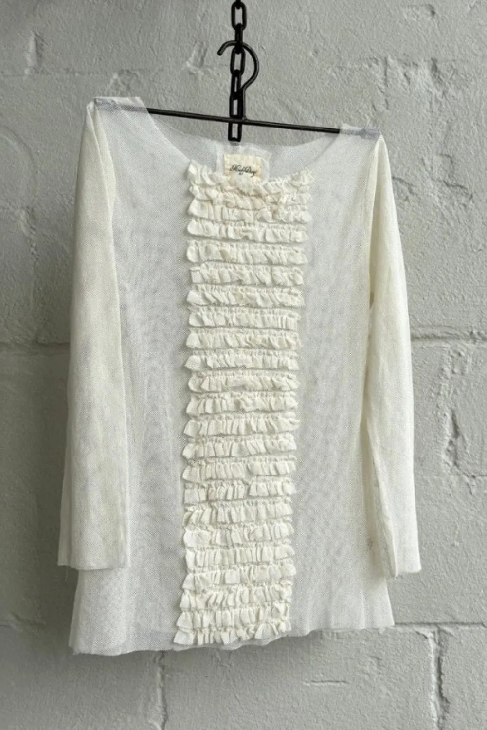 MEG BY DESIGN ROWENA TOP CREAM