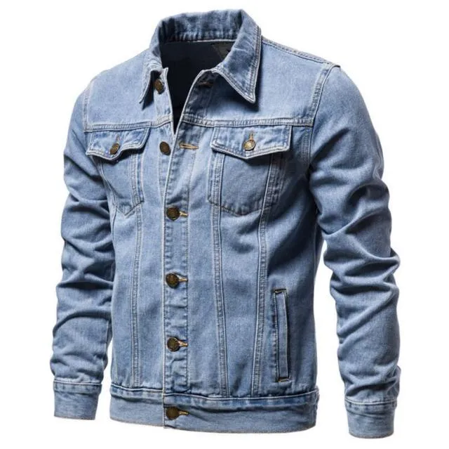 Men Denim Jackets Winter Fleece Blue Jeans Coats High Quality Male Thicker Warm Casual Coats Solid Classic Denim Jackets 6XL