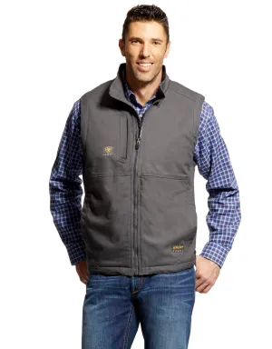 Men’s Ariat Grey Rebar DuraCanvas Vest