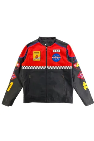 MEN'S RACING WOVEN PU JACKET