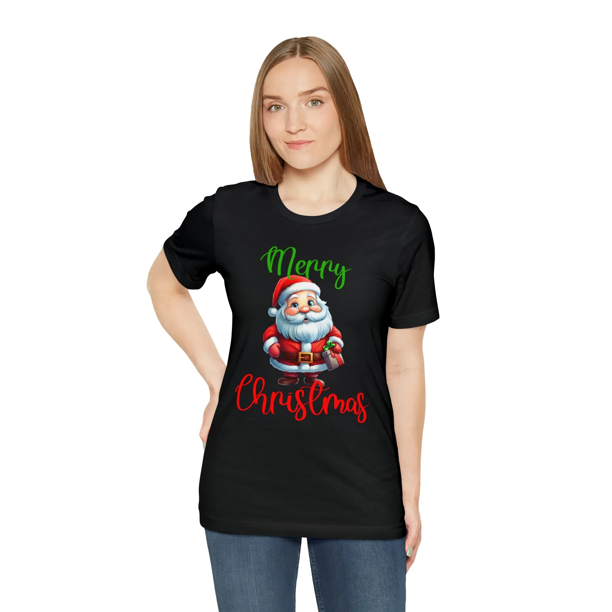 Merry Christmas from Santa T-Shirt | Festive XMas Tee |  Bella Canvas 3001 Unisex | Happy Holidays Short Sleeve Tshirt