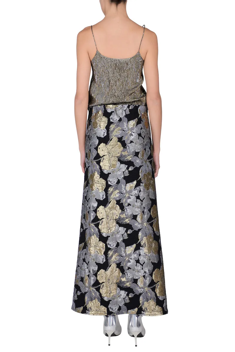 Metallic Bouquet Skirt
