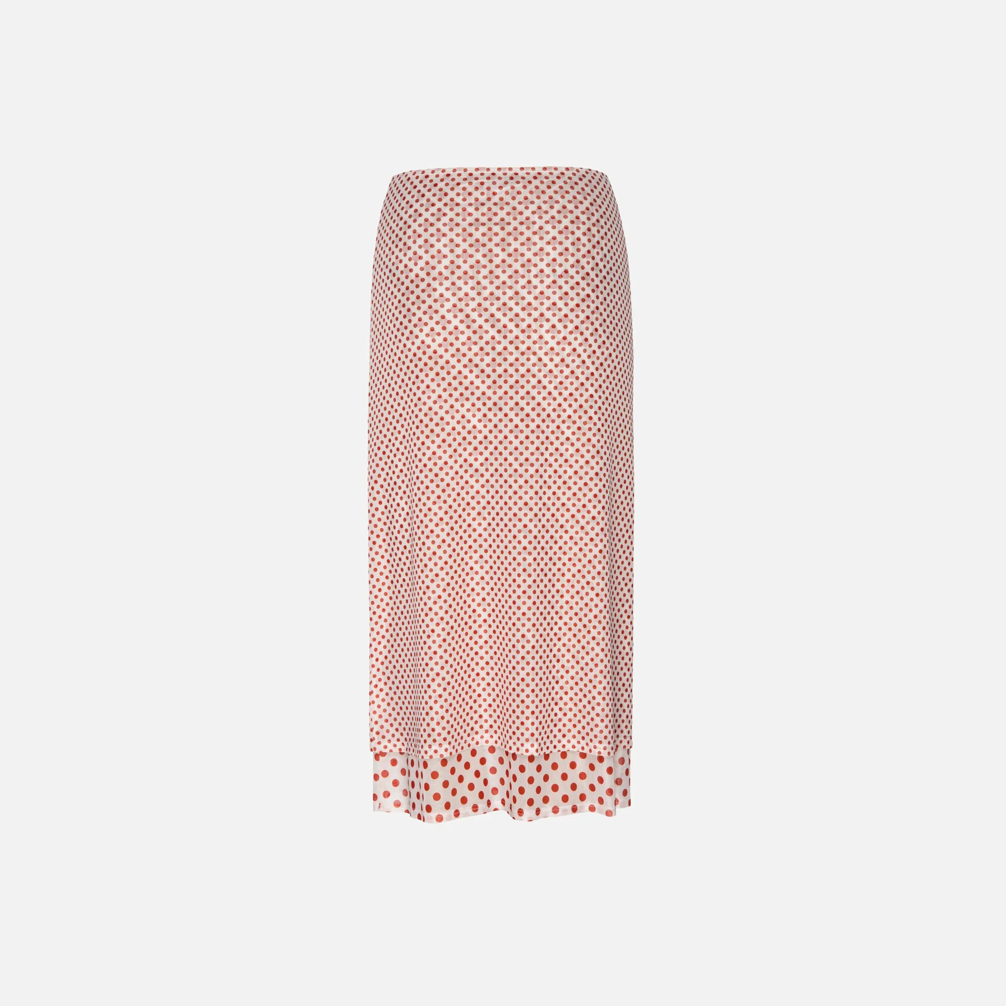 Miaou Maria Polka Dot Skirt - White