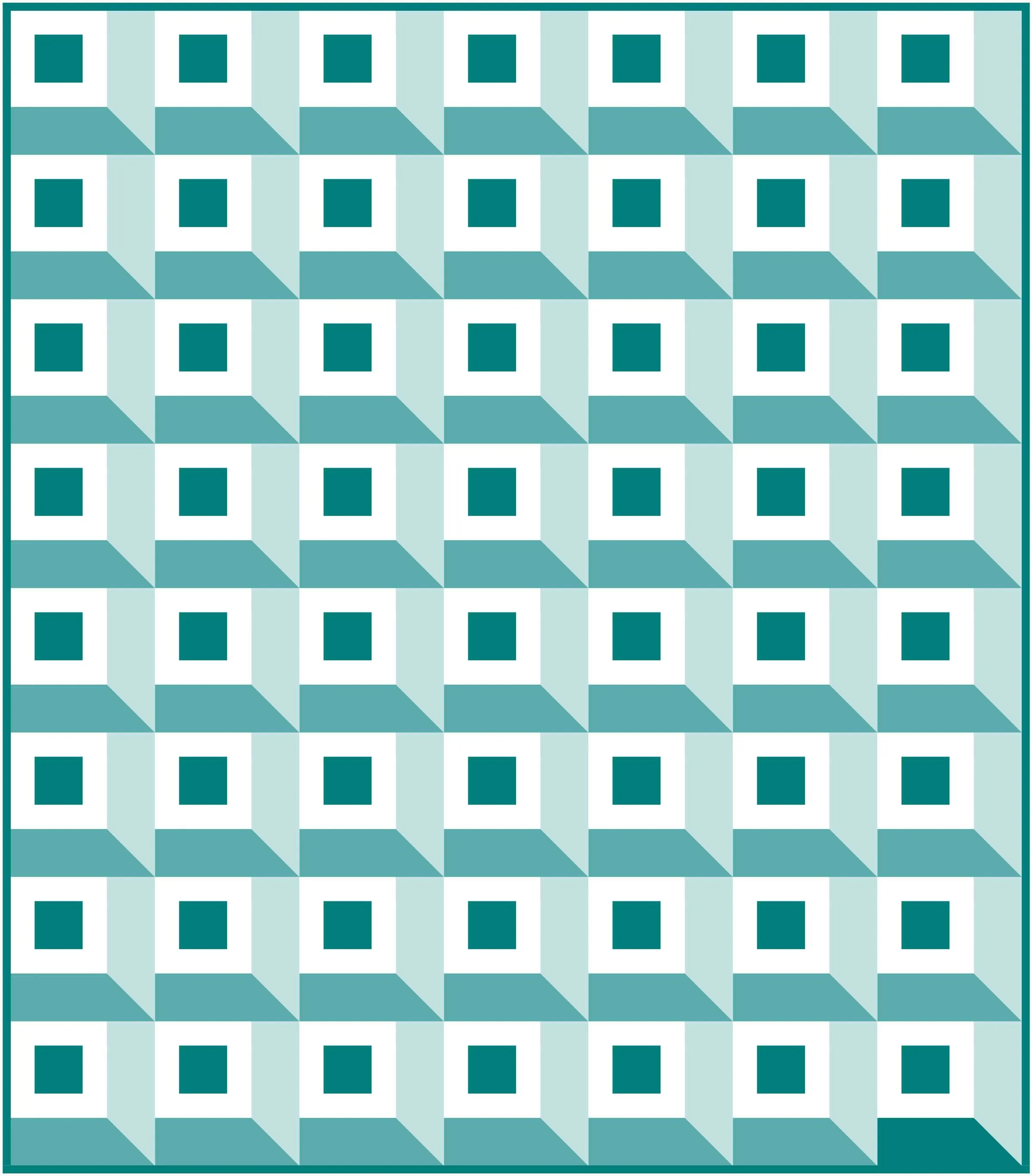 Mitered Cabin Quilt Block Pattern