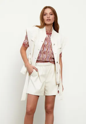 MSGemma PU Shorts - Light Birch