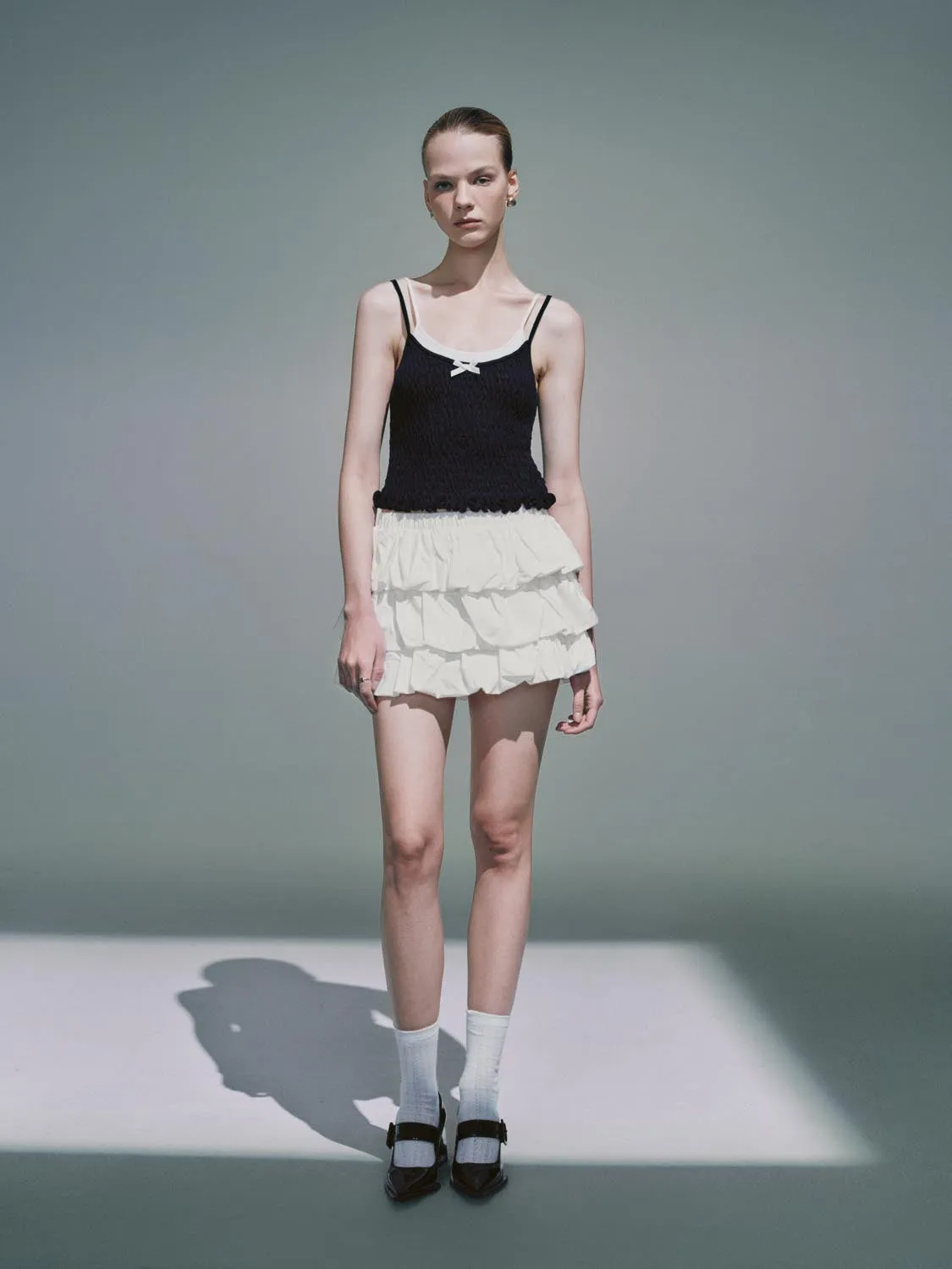 Multi Layered Mini Skirts