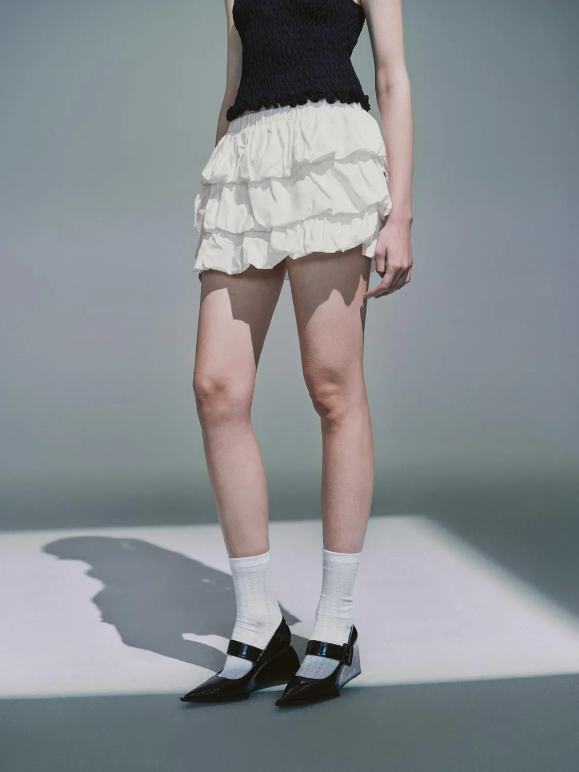 Multi Layered Mini Skirts