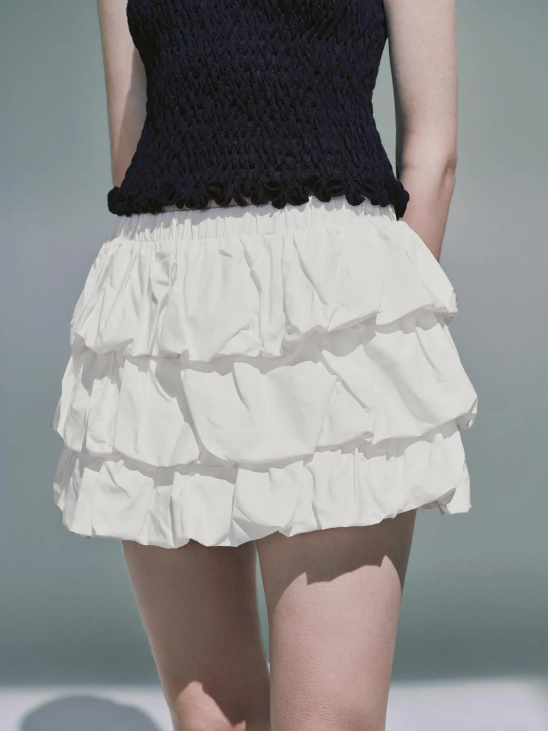 Multi Layered Mini Skirts
