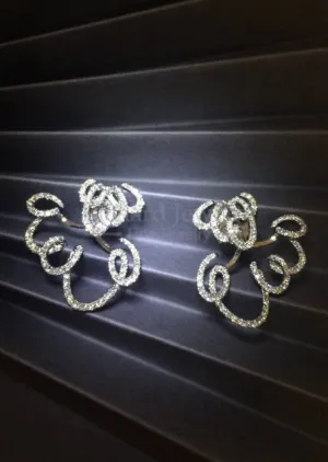 Multi-Loop Diamond Earring Jackets
