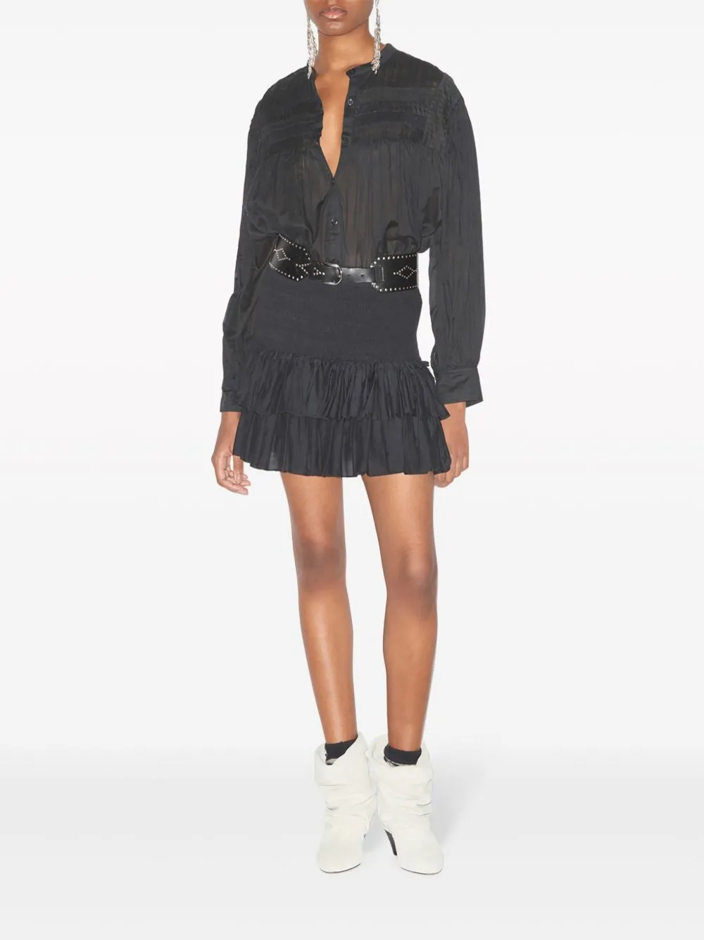 Naomi cotton mini skirt