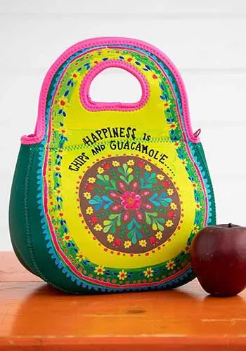 Natural Life - Happiness is chips and guacamole lunch bag