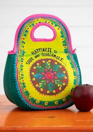 Natural Life - Happiness is chips and guacamole lunch bag