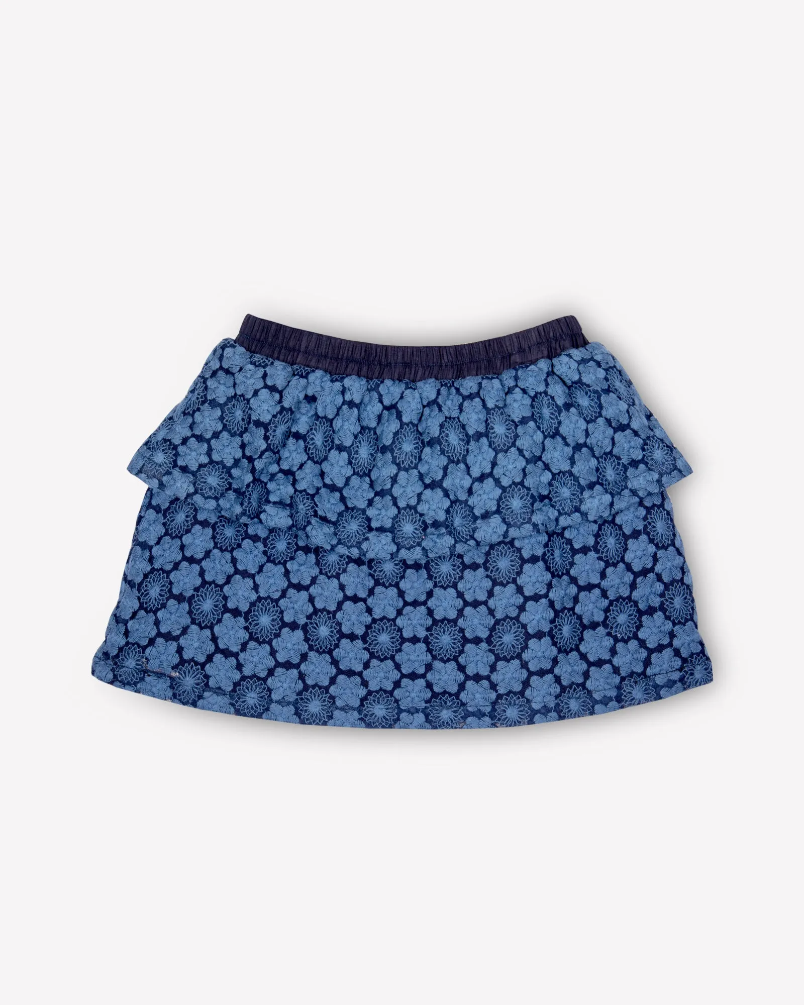 Navy Blue Net Skirt
