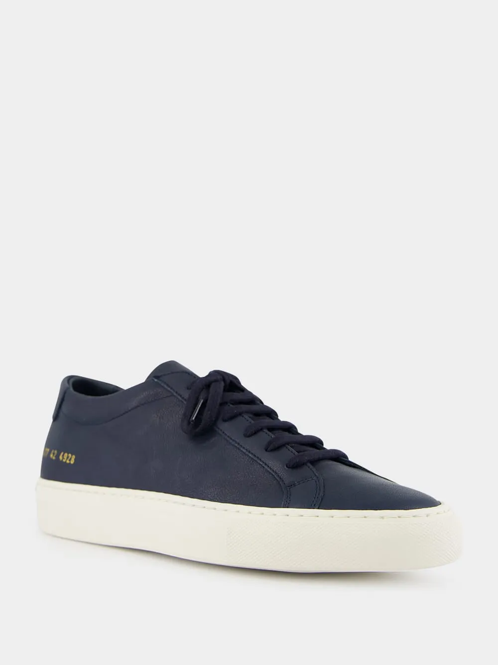 Navy Blue Summer Achilles Leather Sneakers