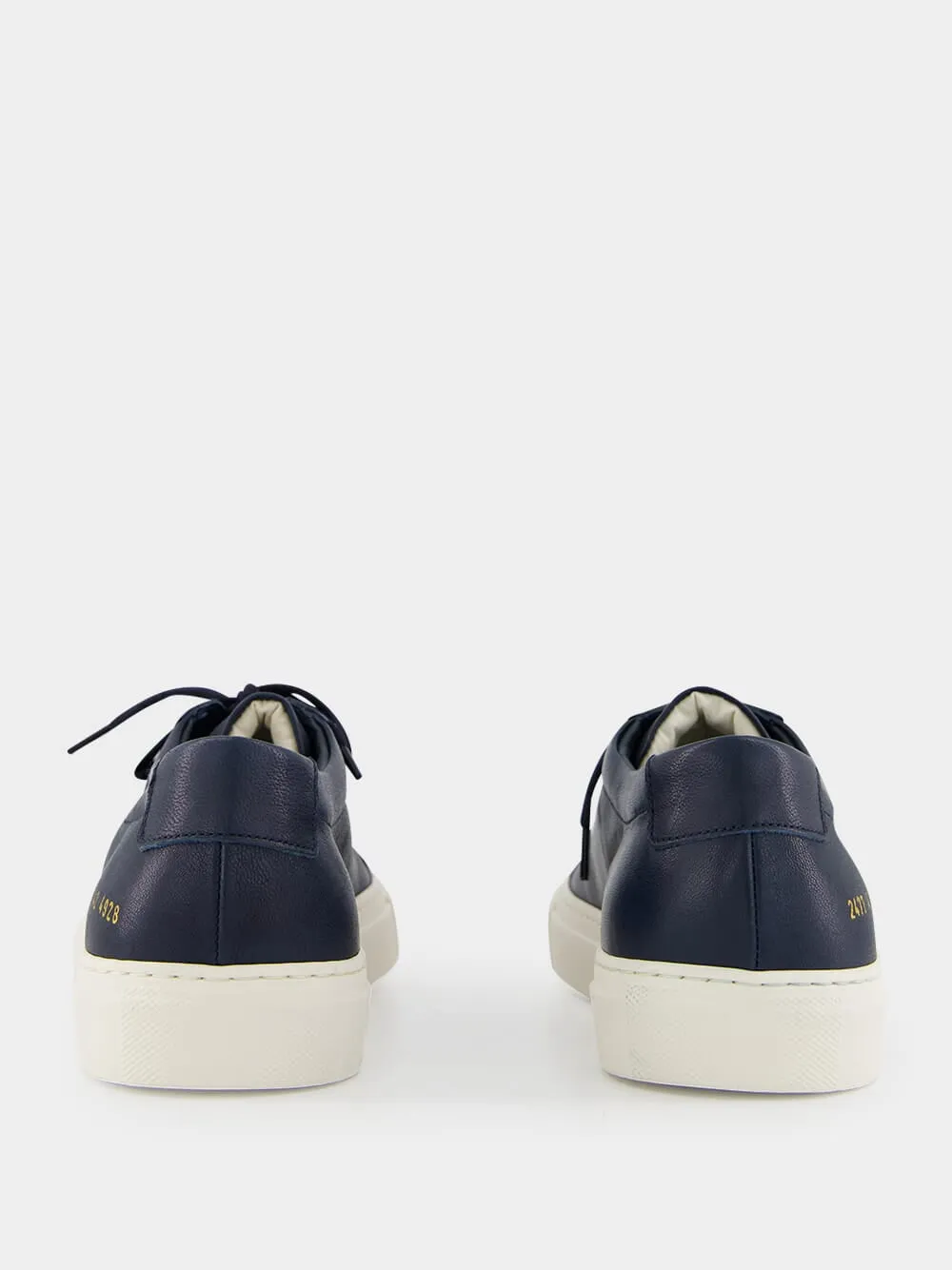 Navy Blue Summer Achilles Leather Sneakers