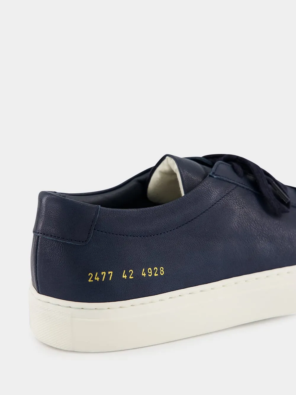 Navy Blue Summer Achilles Leather Sneakers