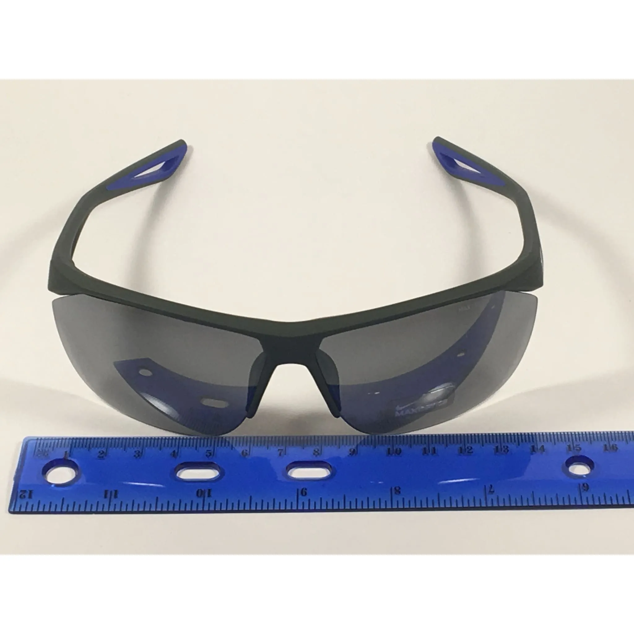 Nike Tailwind Sport Sunglasses EV0915 310 416 Graphite Gray Blue Frame Gray Mirror Lens