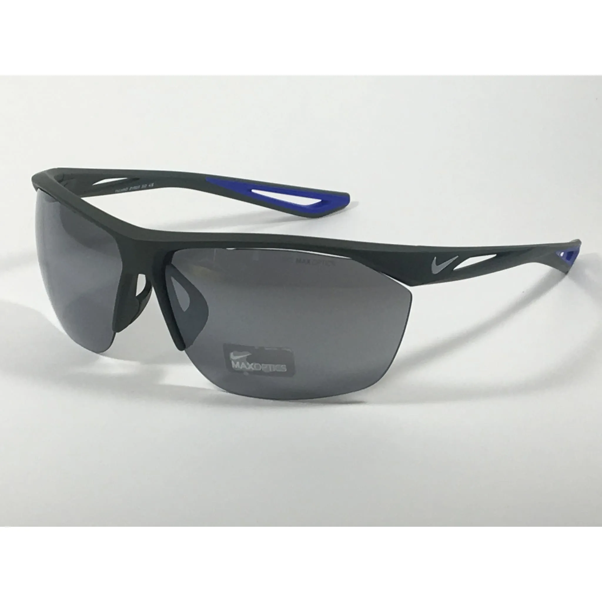 Nike Tailwind Sport Sunglasses EV0915 310 416 Graphite Gray Blue Frame Gray Mirror Lens