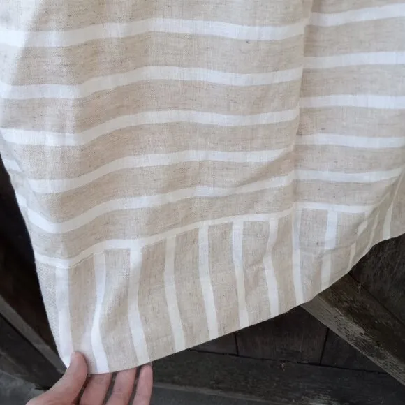 NWT JCrew Linen/Cotton Striped Skirt Summer Quiet Luxury LightAcademia OldMoney