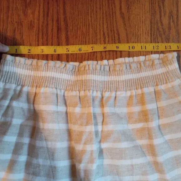 NWT JCrew Linen/Cotton Striped Skirt Summer Quiet Luxury LightAcademia OldMoney