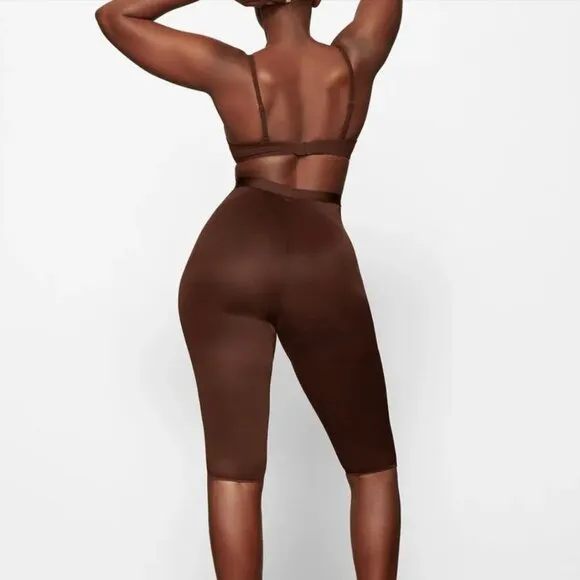 NWT SKIMS  barely there cropped legging - espresso SZ-3X