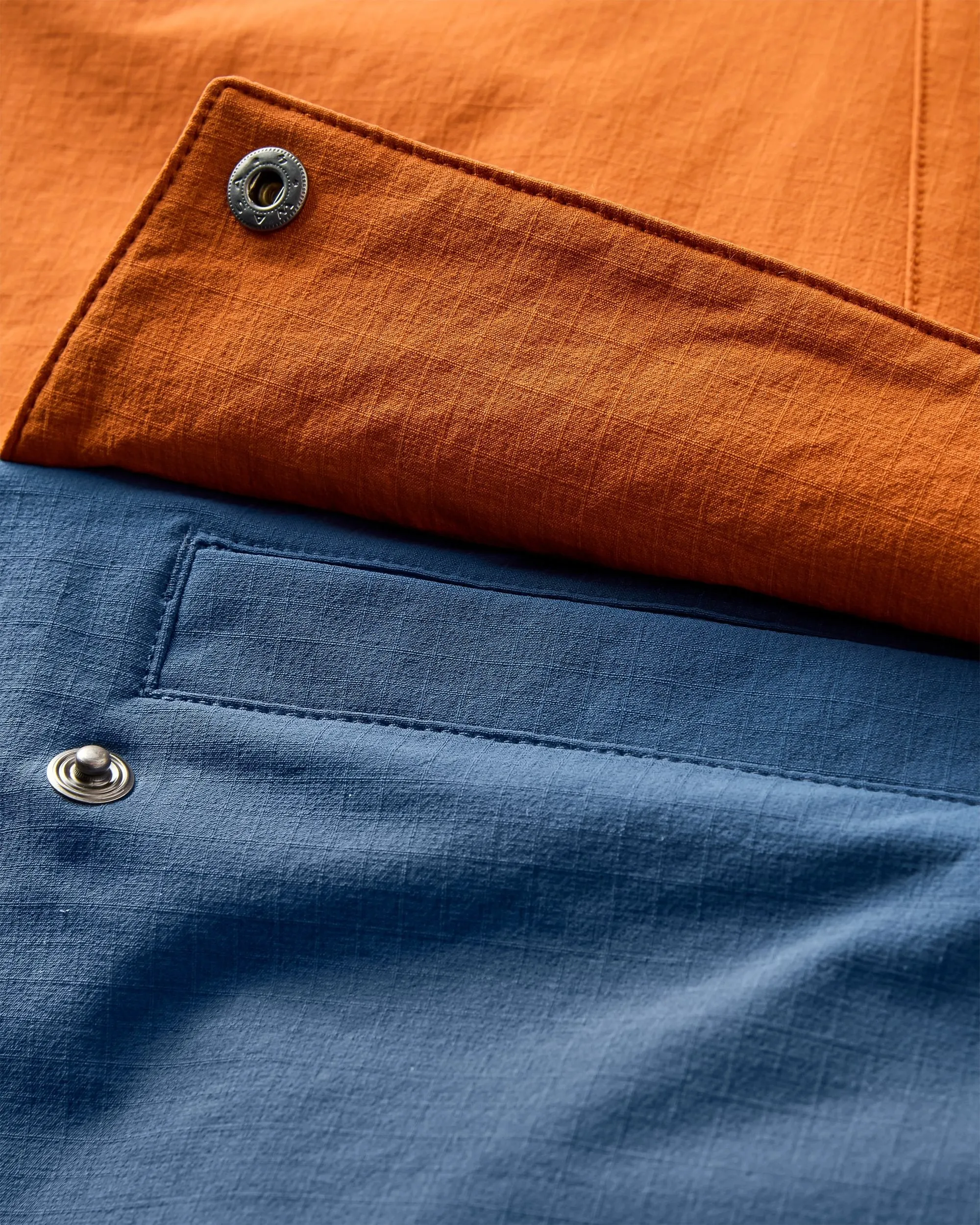 Ocean Lite Recycled Softshell Jacket - Dark Denim/Sunset Orange