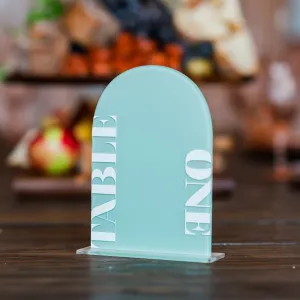 Painted Arch Table Numbers