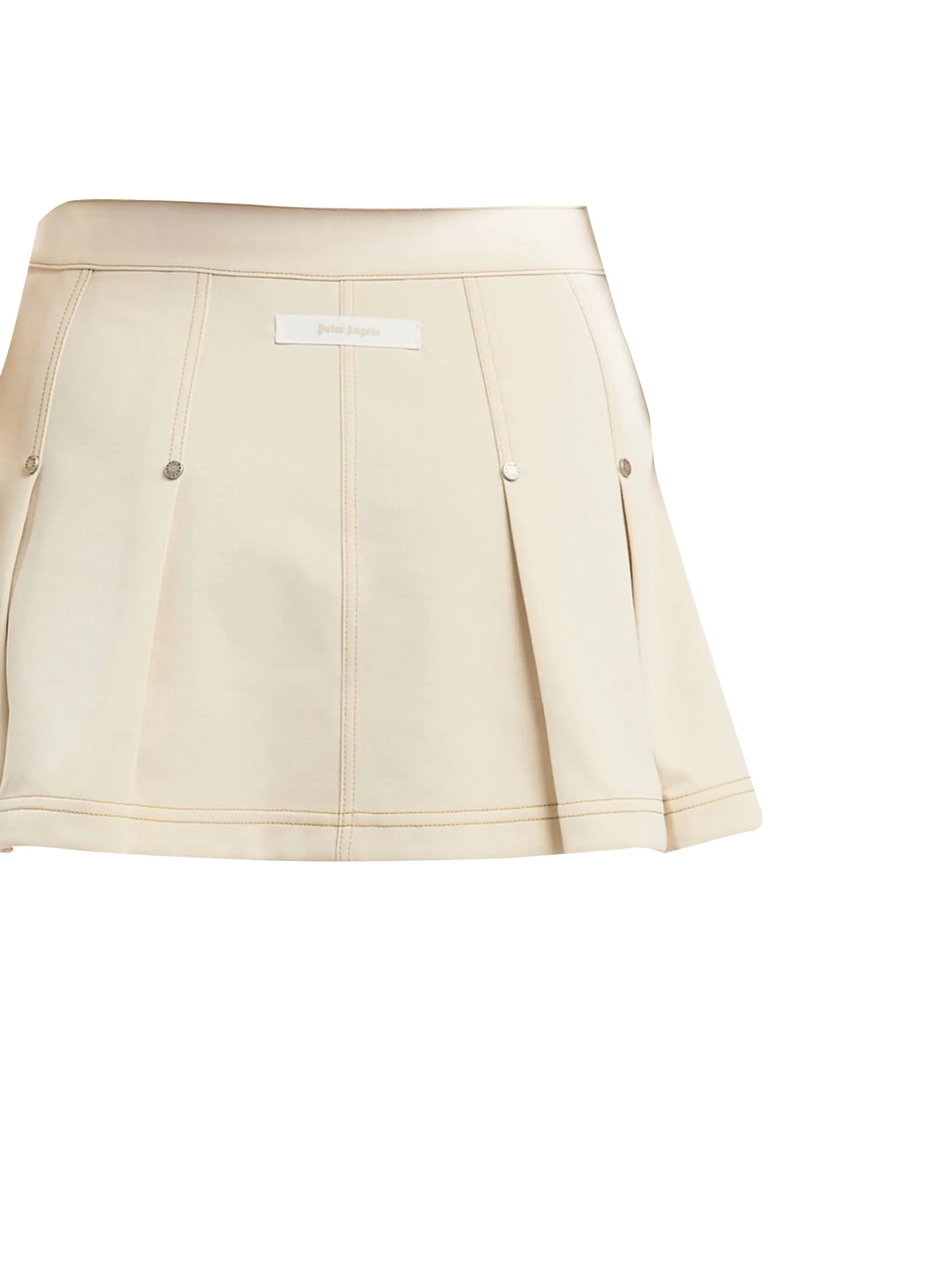 Palm Angels Light Beige Belted kjol med logotyp