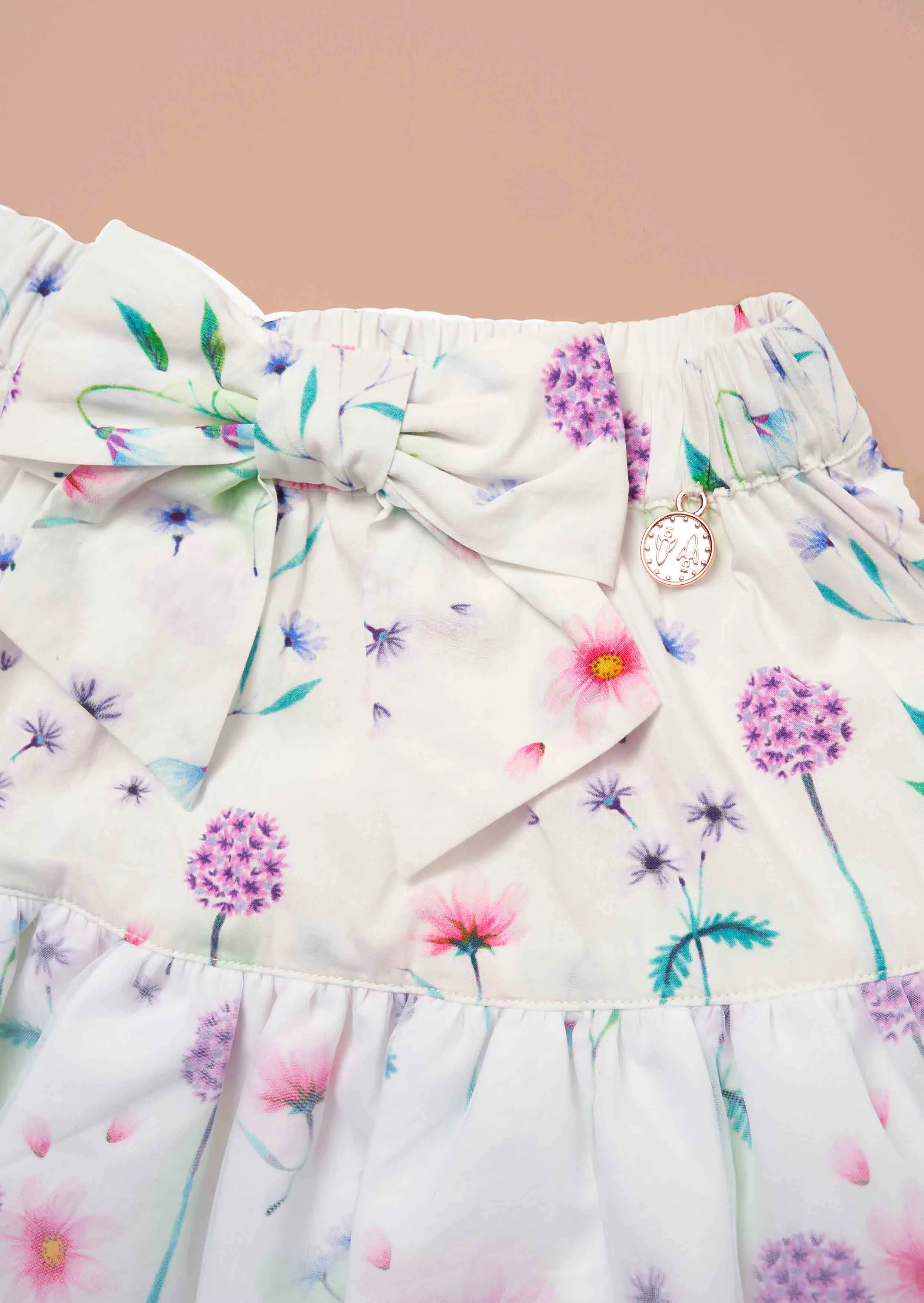 Perla White Layered Tutu Skirt