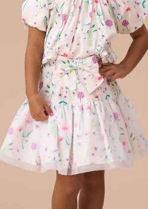 Perla White Layered Tutu Skirt
