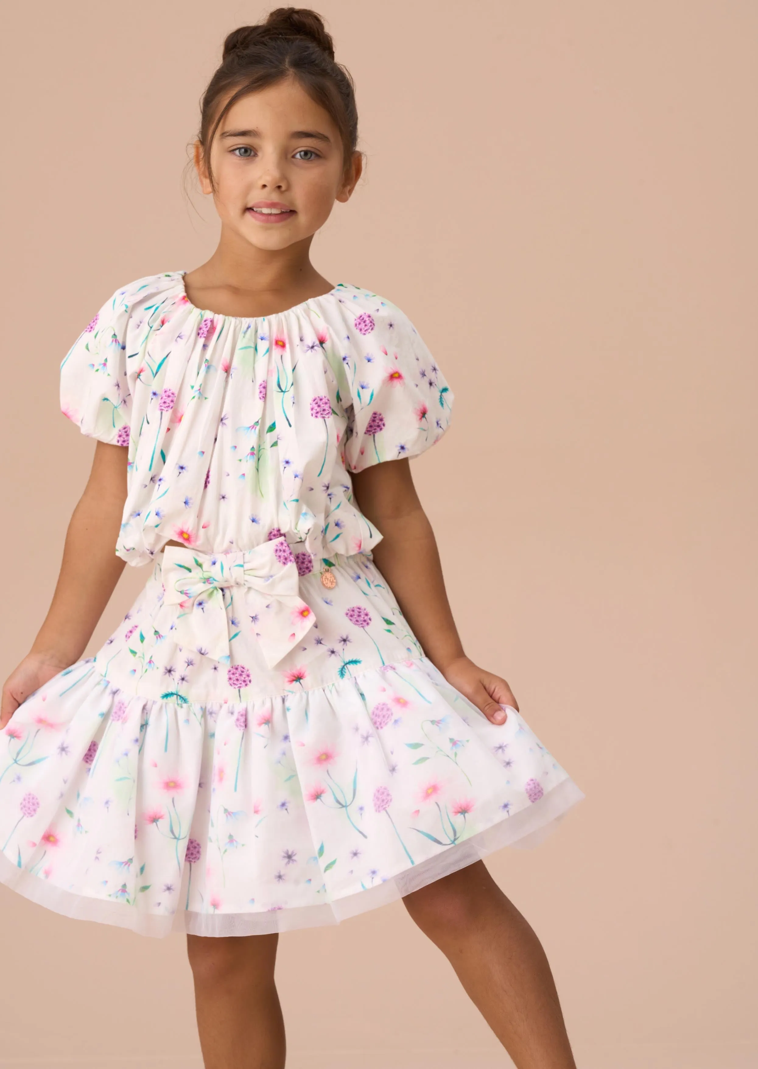 Perla White Layered Tutu Skirt