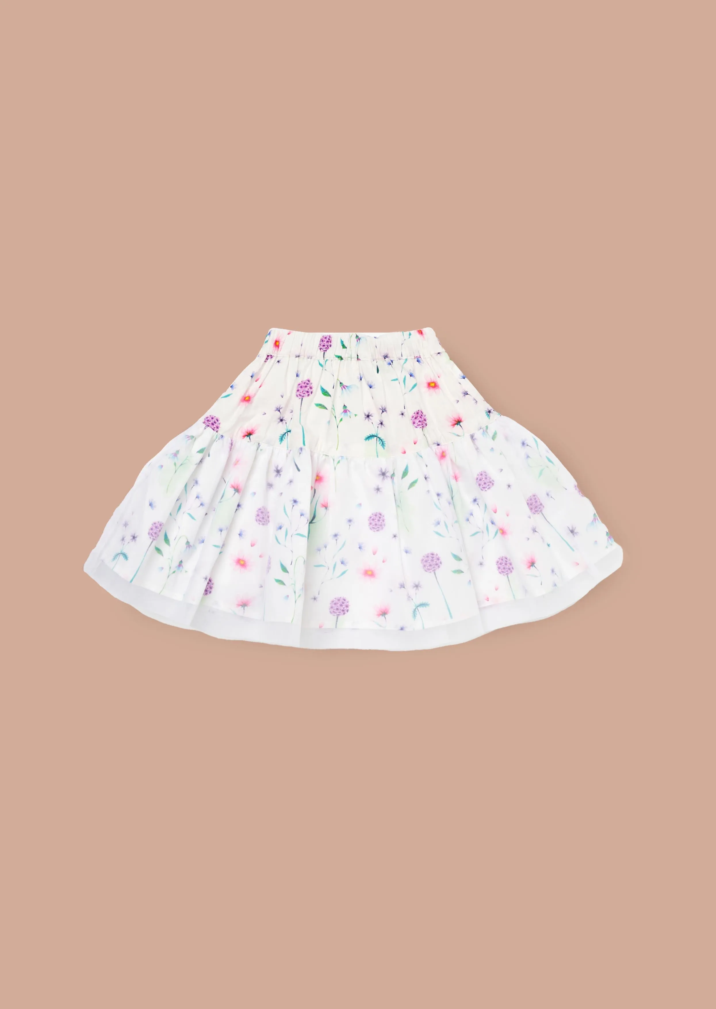 Perla White Layered Tutu Skirt