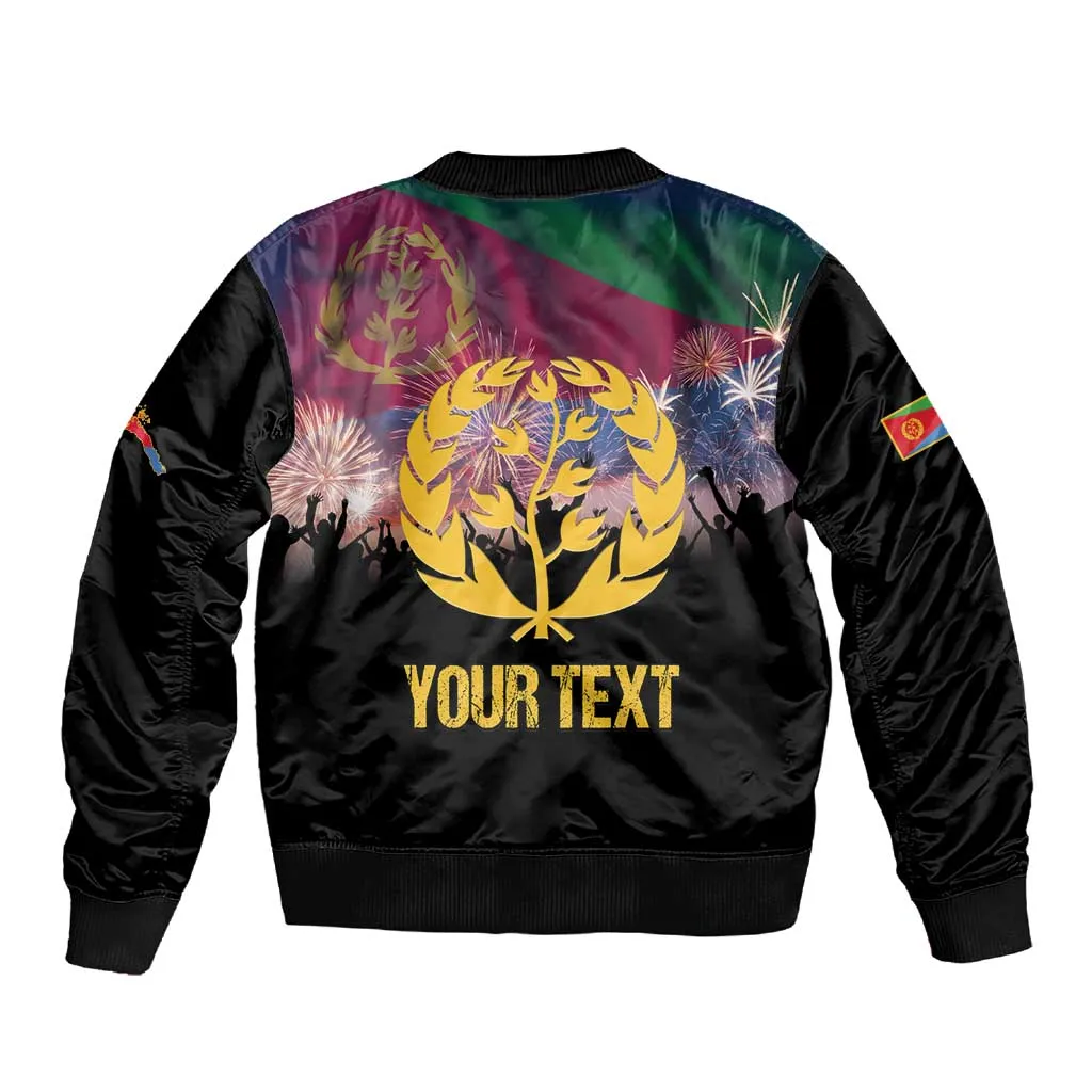 Personalized Eritrea Martyrs Day Sleeve Zip Bomber Jacket Never Forgot June 20 LT15