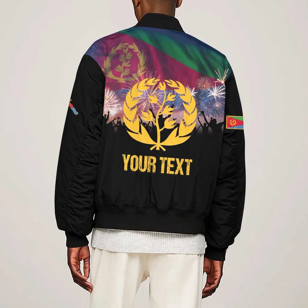Personalized Eritrea Martyrs Day Sleeve Zip Bomber Jacket Never Forgot June 20 LT15