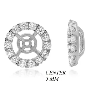PMI 14W@1.20 22RD1@0.49 5MM ROUND EARRING JACKETS