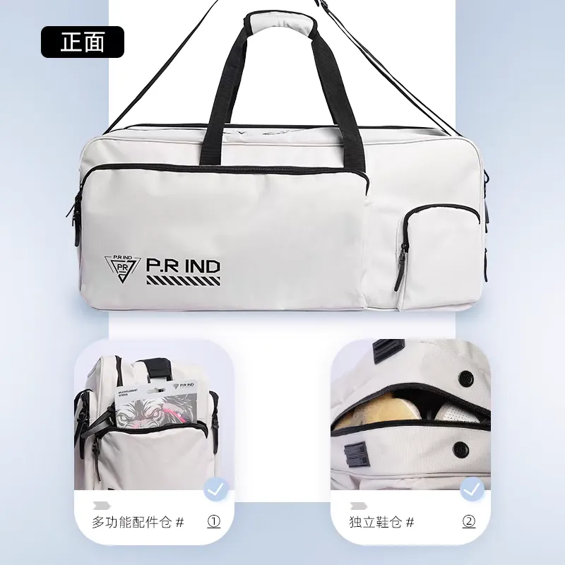 P.R IND Large Square Bag Black