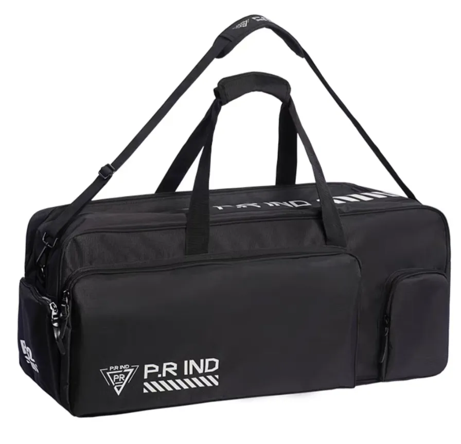 P.R IND Large Square Bag Black