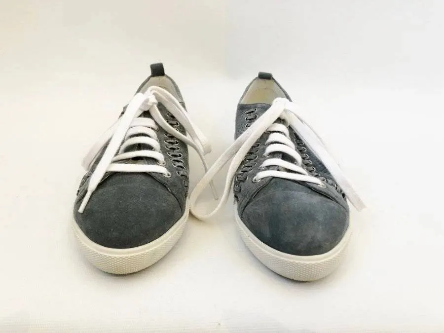 Prada Suede Sneaker Size 37.5 It (7.5 Us)