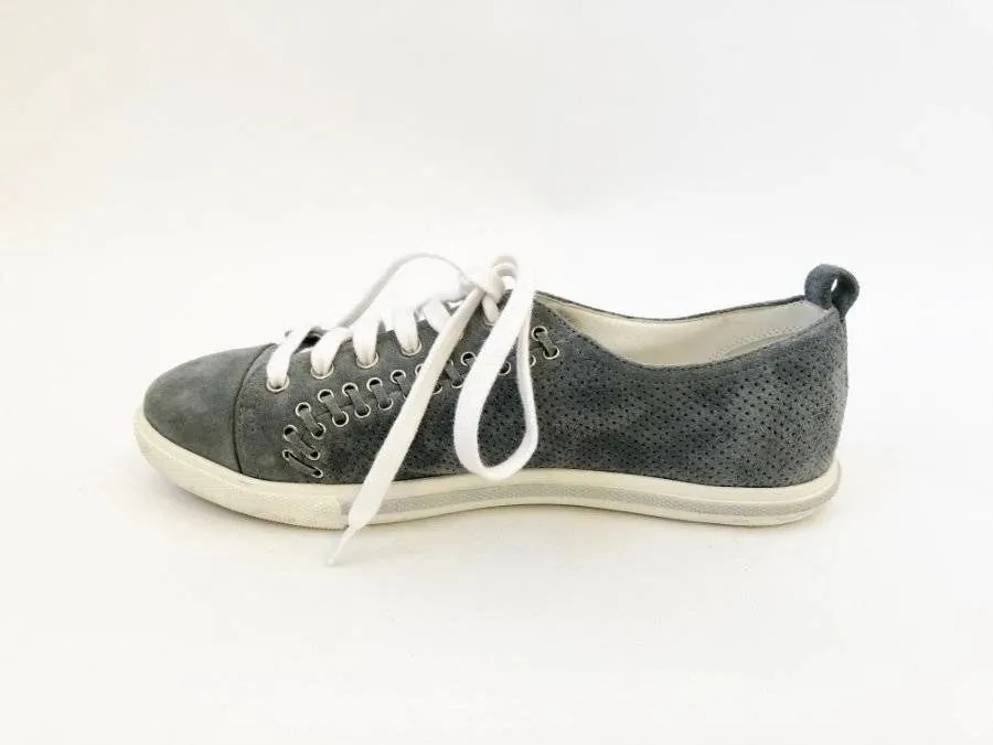 Prada Suede Sneaker Size 37.5 It (7.5 Us)