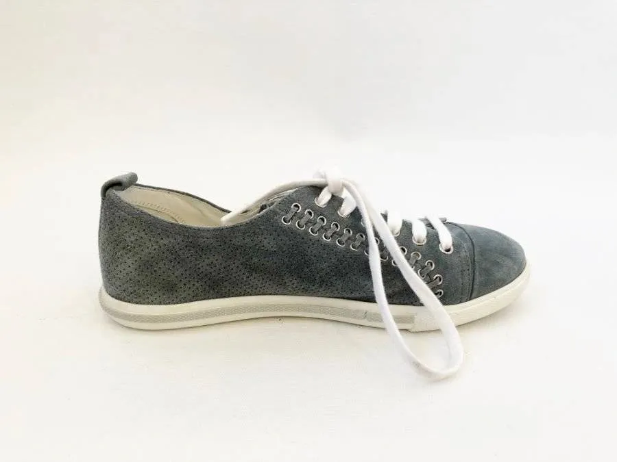 Prada Suede Sneaker Size 37.5 It (7.5 Us)