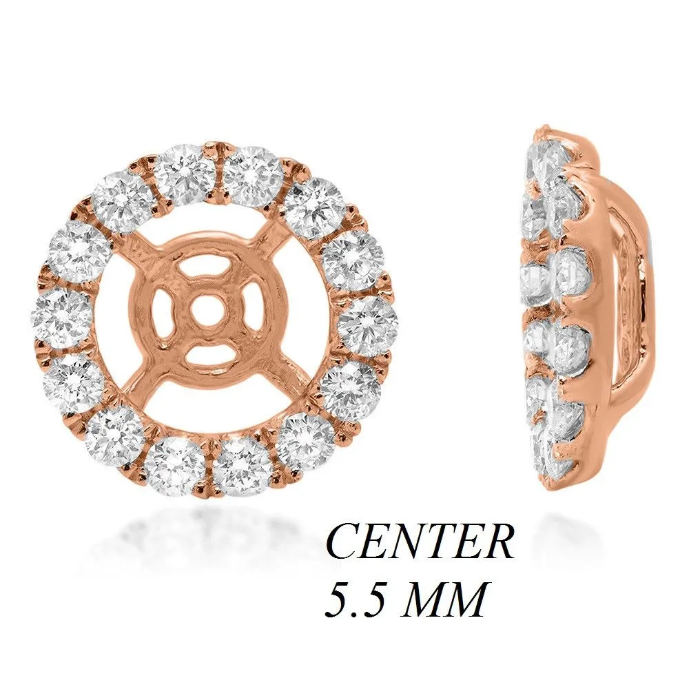 PRIME 14W@1.4 22RD2@0.50 5.5MM ROUND EARRING JACKETS