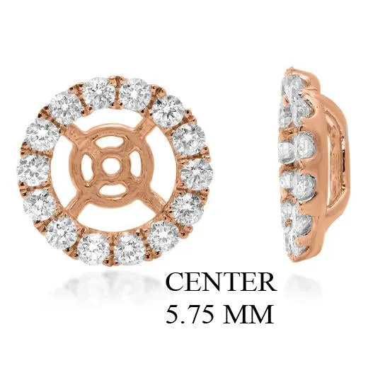 PRIME 14W@1.7 24RD2@0.64 5.75MM ROUND EARRING JACKETS