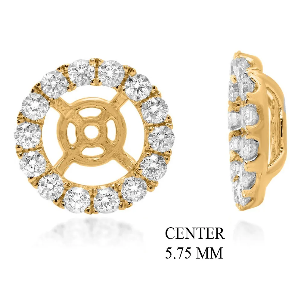 PRIME 14W@1.7 24RD2@0.64 5.75MM ROUND EARRING JACKETS