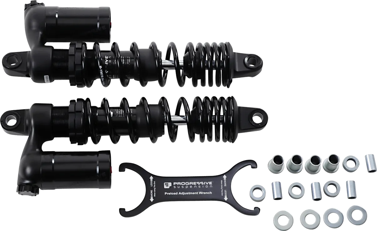 Progressive Suspension 970-1014B 970 Series Piggyback Shocks - 13in. - Black