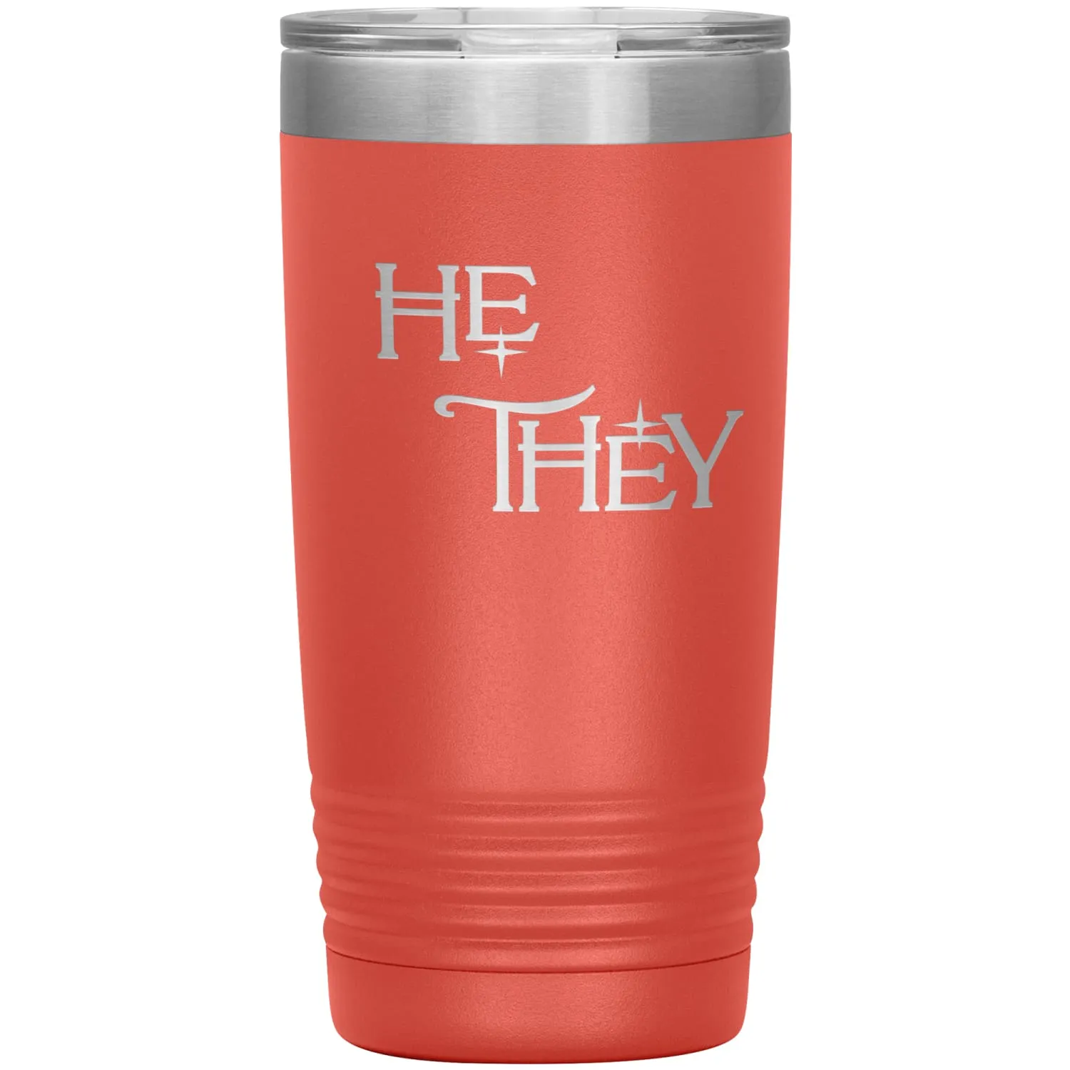 Pronoun Wishing Star He They 20oz Vacuum Tumbler