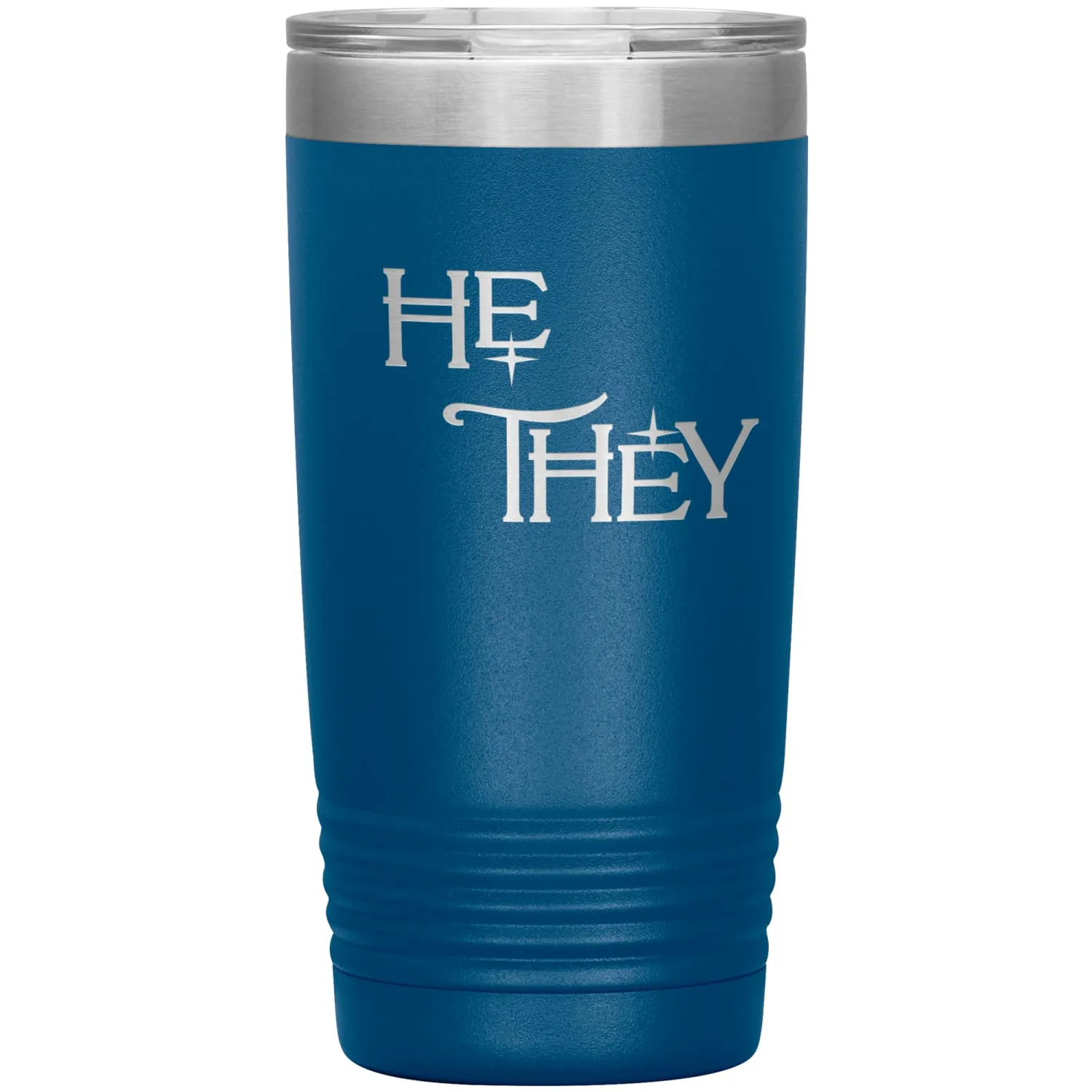 Pronoun Wishing Star He They 20oz Vacuum Tumbler