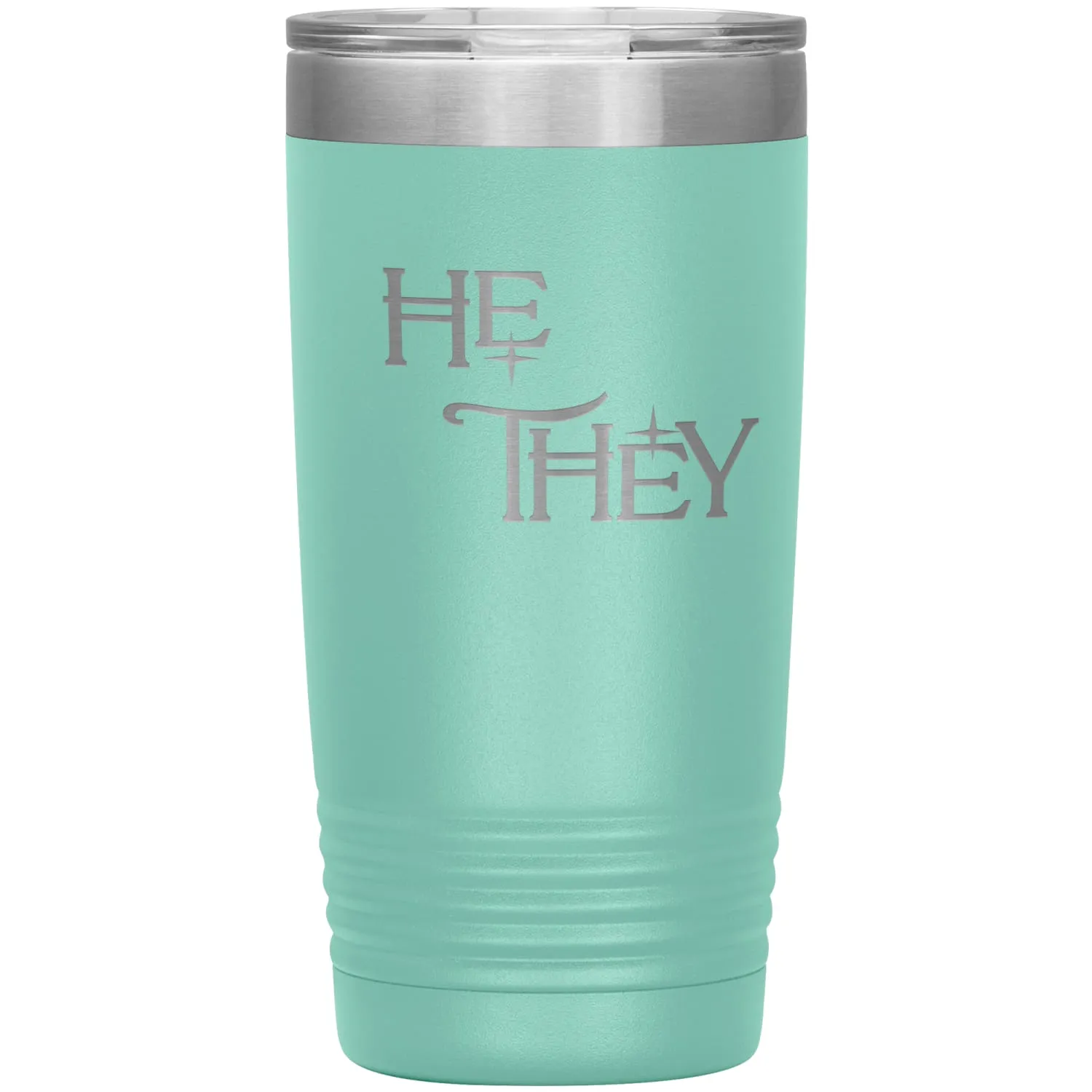 Pronoun Wishing Star He They 20oz Vacuum Tumbler
